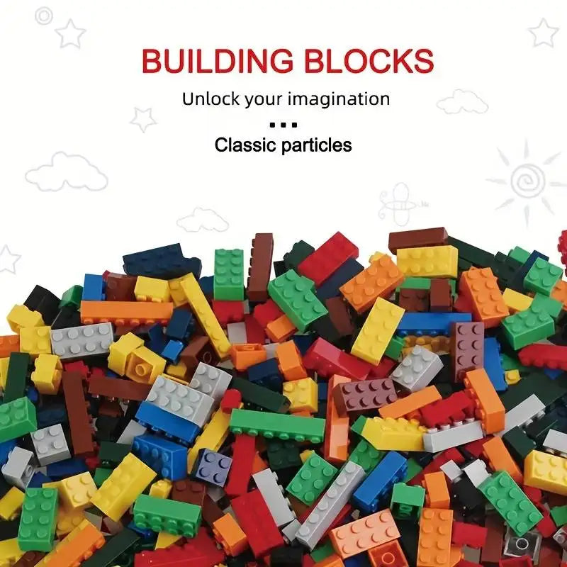 2000PCS Bulk Building Blocks Creative Educational Toys for Kids & Adults STEM Learning Bricks Interesting DIY Construction Set Beauty World Shop