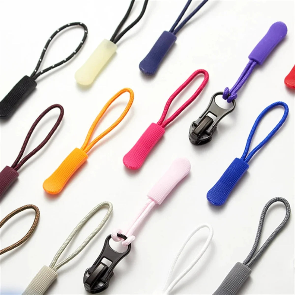 20 pcs zipper tail rope Clothing plastic zipper head zipper rope bag PVC tail strip Beauty World Shop