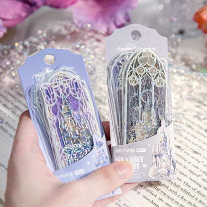 4Style 10pcs/pack Shell Light PVC Bookmark Streamer Dream High Value Ins Fresh Reading Mark Card Decoration Student Stationery Beauty World Shop