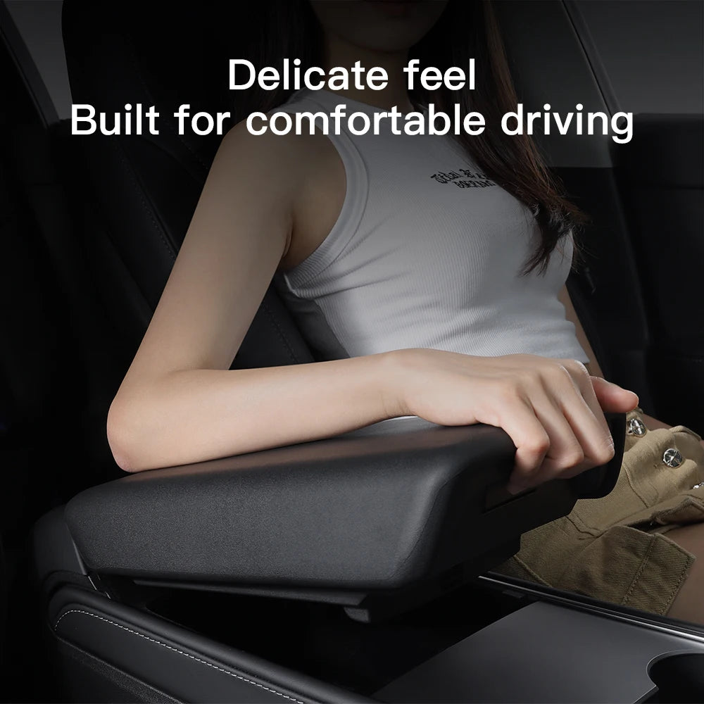 YZ For Tesla Model 3 Y Highland Juniper Car Center Console Armrest Pad Soft Case Central Armrest Box Cover 2026 Auto Accessories Beauty World Shop