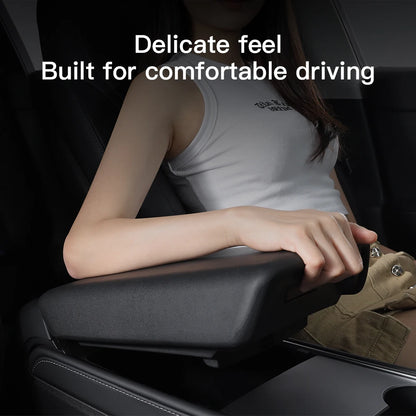 YZ For Tesla Model 3 Y Highland Juniper Car Center Console Armrest Pad Soft Case Central Armrest Box Cover 2026 Auto Accessories Beauty World Shop