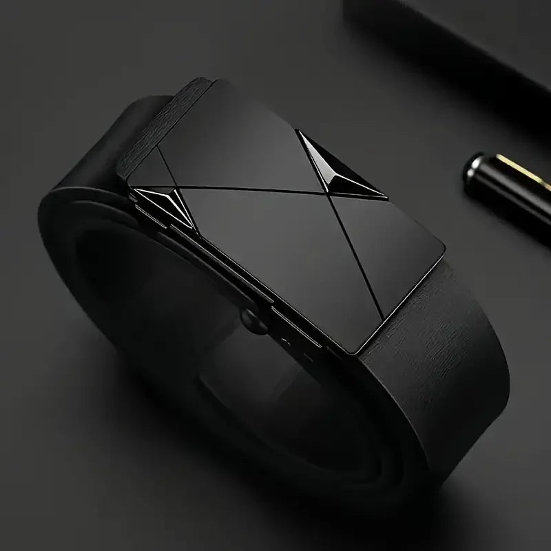 Stylish Men's PU Leather Belt - Fashion Belts for Daily Life, Leisure, Party, Festival, Work, and Business Automatic Buckle Beauty World Shop