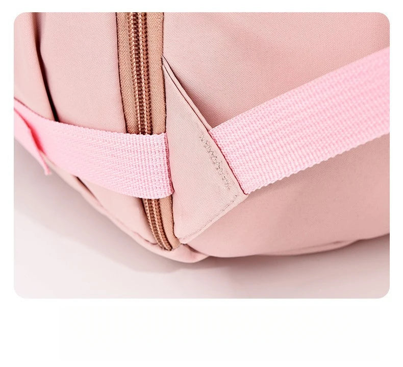 Lightweight Large Travel Backpack, Solid Color Minimalist Multifunctional Student School Bag Beauty World Shop