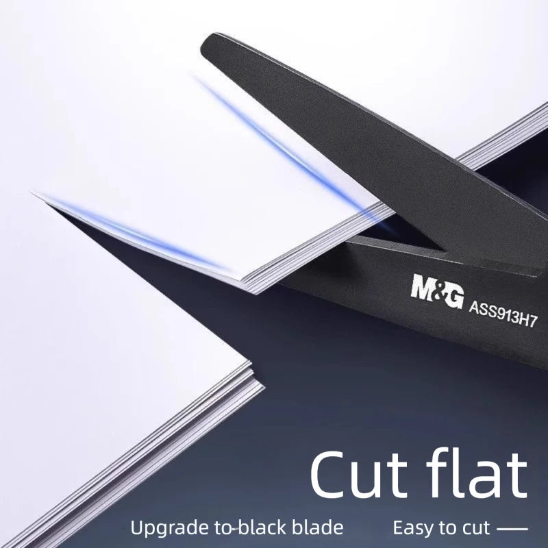 Black Blade Scissors, Sharp Multi-Color Household & Office Small Scissors, Paper Cutting Stationery for Handmade Crafts DIY Beauty World Shop
