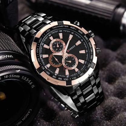 CURREN 8023 Quartz Watch Men Waterproof Sport Military Watches Mens Business Stainless Steel Wristwatch Male Clock reloj hombre Beauty World Shop