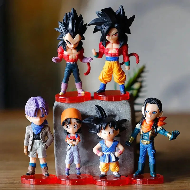 Dragon Ball Z Super Saiyan Son Goku Son Gohan Vegeta Broly Piccolo Majin Buu Action Figure Set Anime Figurines Model Gifts Toys Beauty World Shop