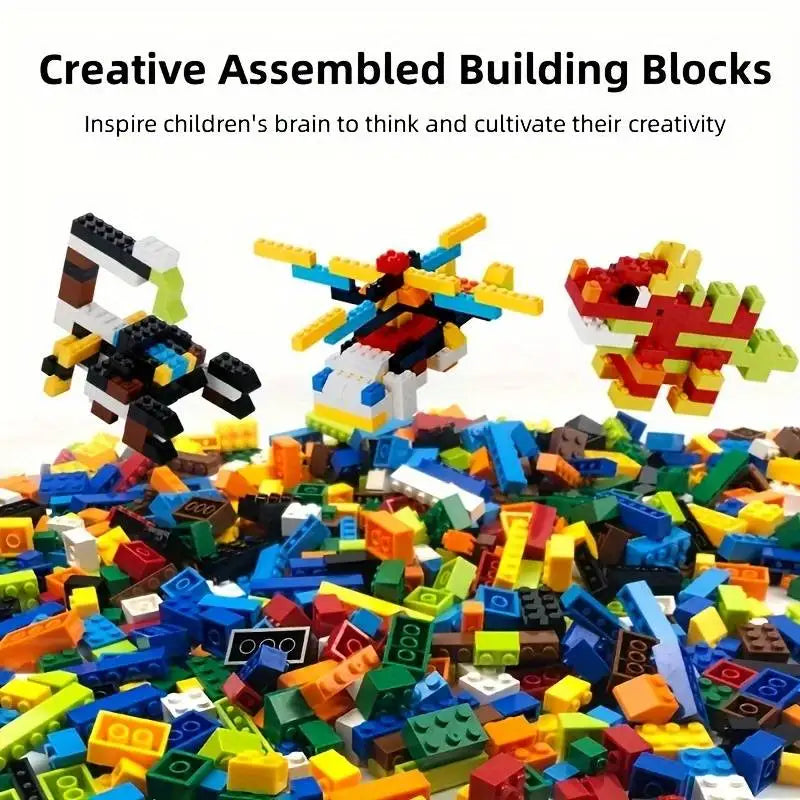 2000PCS Bulk Building Blocks Creative Educational Toys for Kids & Adults STEM Learning Bricks Interesting DIY Construction Set Beauty World Shop
