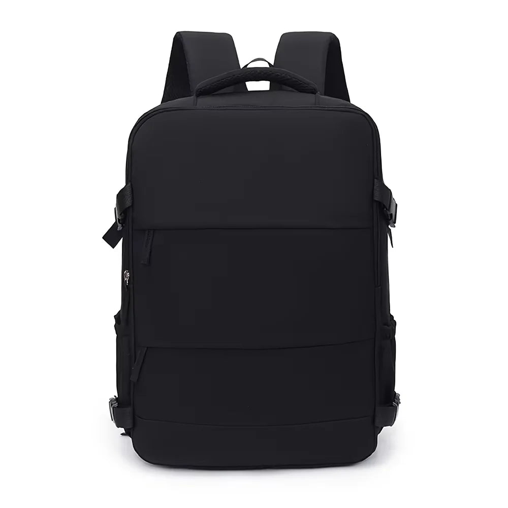 Lightweight Large Travel Backpack, Solid Color Minimalist Multifunctional Student School Bag Beauty World Shop