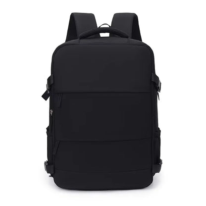 Lightweight Large Travel Backpack, Solid Color Minimalist Multifunctional Student School Bag Beauty World Shop