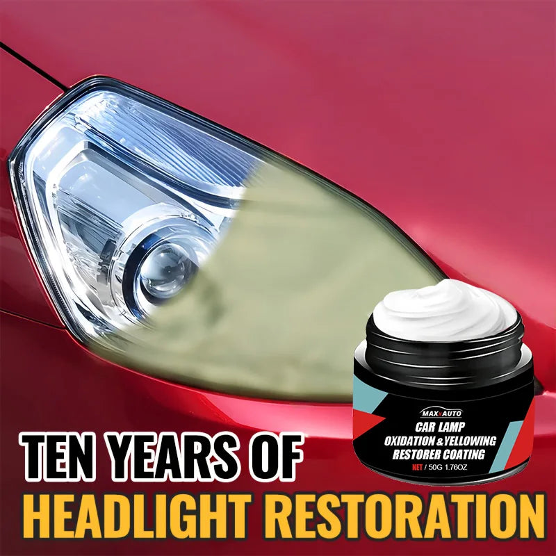 Car Headlight Restoration Polishing Kit - Scratch Remover & Oxidation Cleaner Repair Paste for Headlamp Assembly Beauty World Shop
