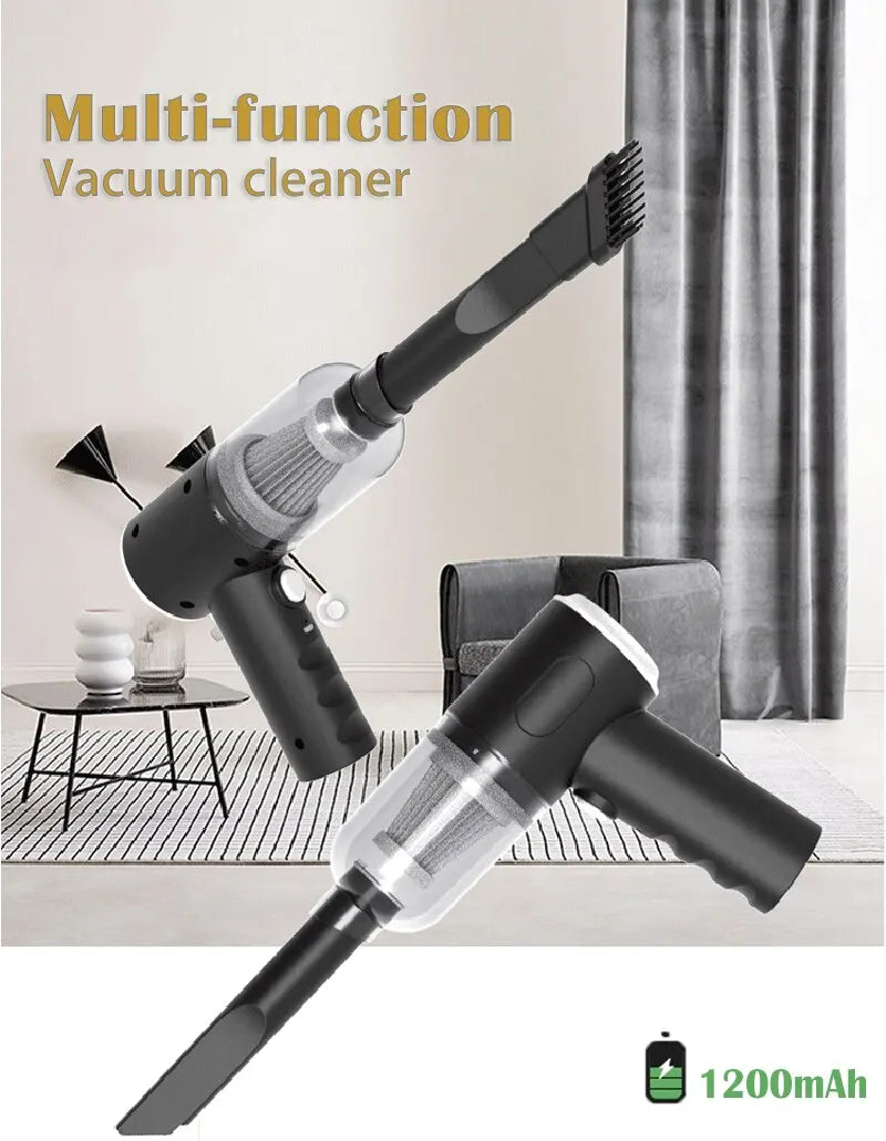 9000Pa Wireless Car Vacuum Cleaner USB Charging 1200mAh Portable Cleaning Appliance Mini Wet and Dry Vacuum Cleaner Household Beauty World Shop