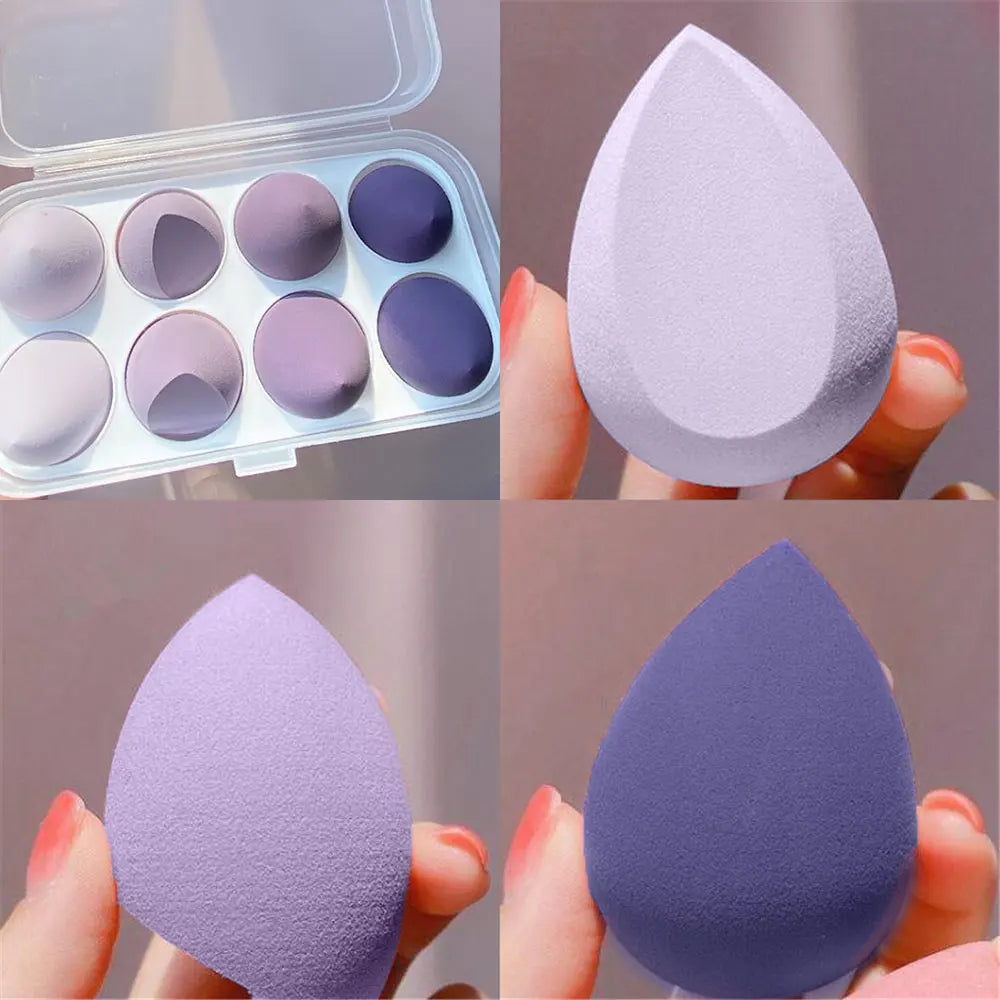 4/8pcs Makeup Sponge Blender Beauty Egg Cosmetic Puff Soft Foundation Sponges Powder Puff Women Make Up Accessories Beauty Tools Beauty World Shop
