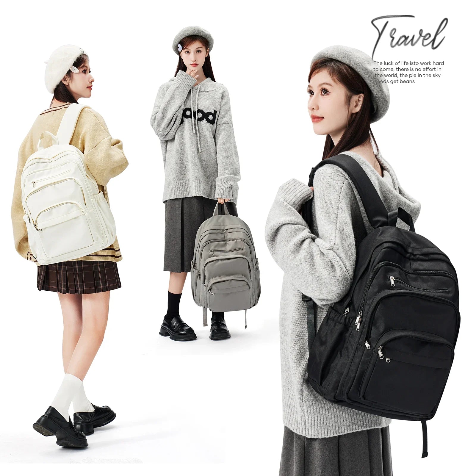 Backpack for Girls Teenager Travel School Backpacks Boys Children Rucksack Casual School Bags Backpack Cute Multipocket Book Bag Beauty World Shop