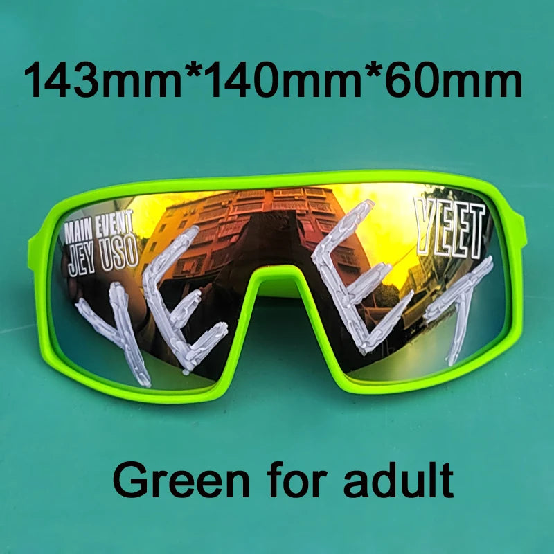 Jey Uso YEET Sunglasses Sports Shades MAIN EVENT Blue Glasses Bloodline USOS RARE Colors Motorcycle Glasses Beauty World Shop