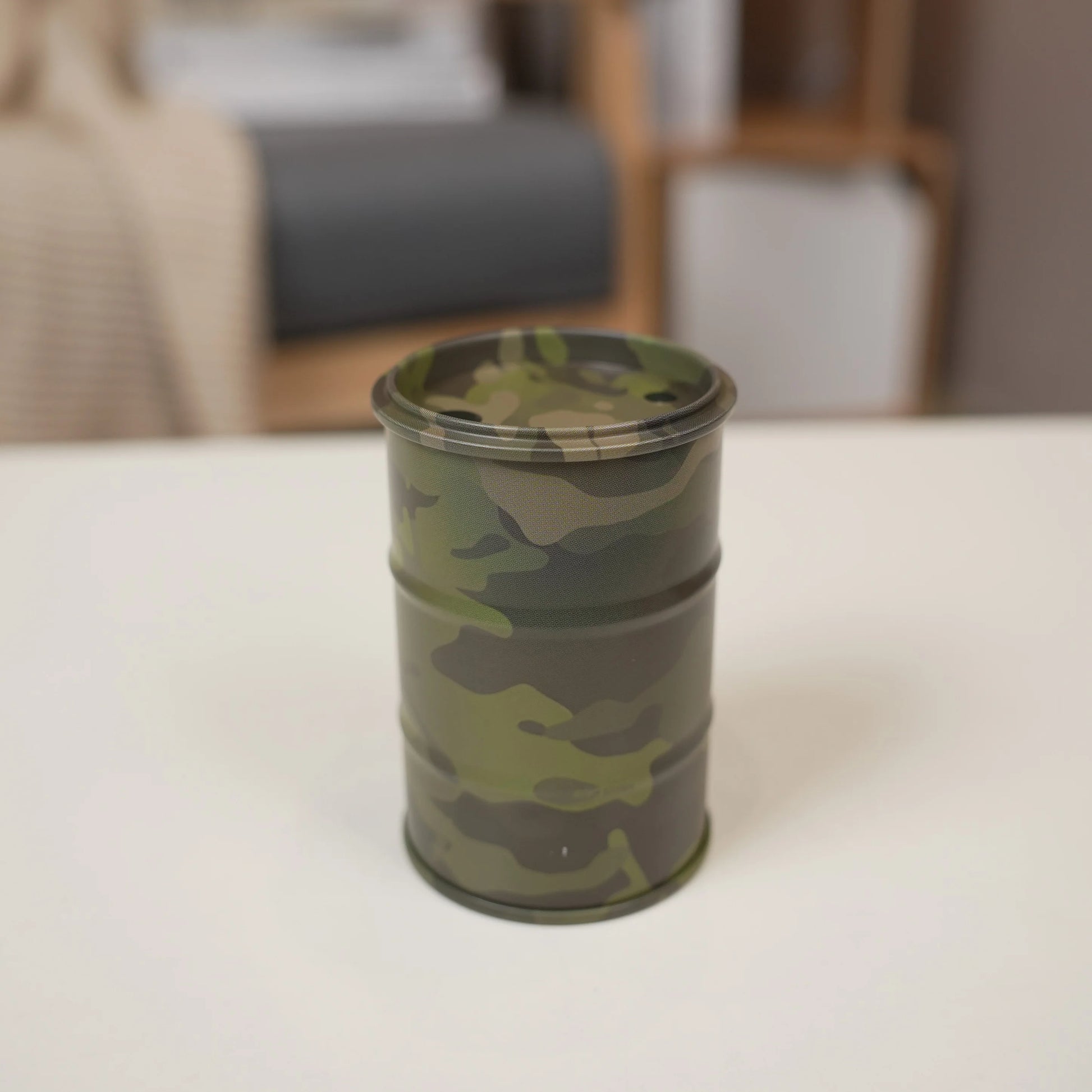 Chemistry Oil Drum Model Iron Mini Oil Drum Model War Games Scene Model Storage Box Desktop Decoration Car Model for Boys Gifts Beauty World Shop