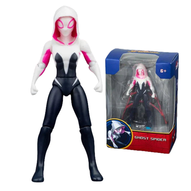 ZD Avengers Super Hero Iron Man Spiderman Gwen Action Figure Collectable Model Desktop Ornaments Toys Children Birthday Gifts Beauty World Shop