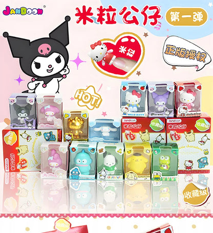 Sanrio Characters Sanrio Family Mini Figurine Series Blind Box Mini Doll Kt Cat Melody Kuromi Office Desktop Decoration Toy Gift Beauty World Shop