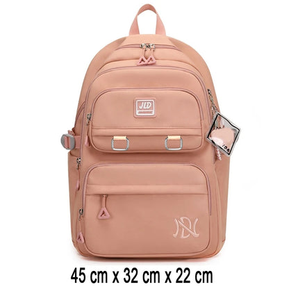 Girl School Bag Backpack Back Pack For Teenager Women Children Female Pink Schoolbag Primary High Bagpack Class Teens Child Kids Beauty World Shop