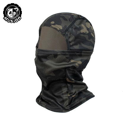 MusionTactical Balaclava Full Face Mask Quick-dryHiking Cycling Camping Hunting AirsoftHood Cap Bike Head Cover Summer Men Women Beauty World Shop