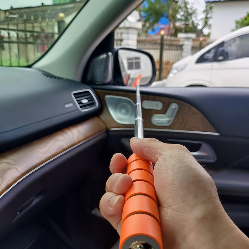 Car Rearview Mirror Wiper Cleaning Tool Auto Glass Mist Cleaner Scraper Car Accessories Handle Telescopic Window Cleaning Brush Beauty World Shop