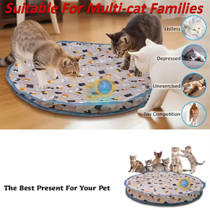 Cat toy ball fast rolling bag cat toy simulation hunting interactive hunting cover suitable for indoor play
