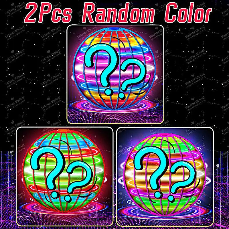 LED Colorful Flying Ball Automatic Boomerang Hover Orb, Gyroscopic Anti-Gravity Black Tech Magic Flying Toys for Children Gifts Beauty World Shop