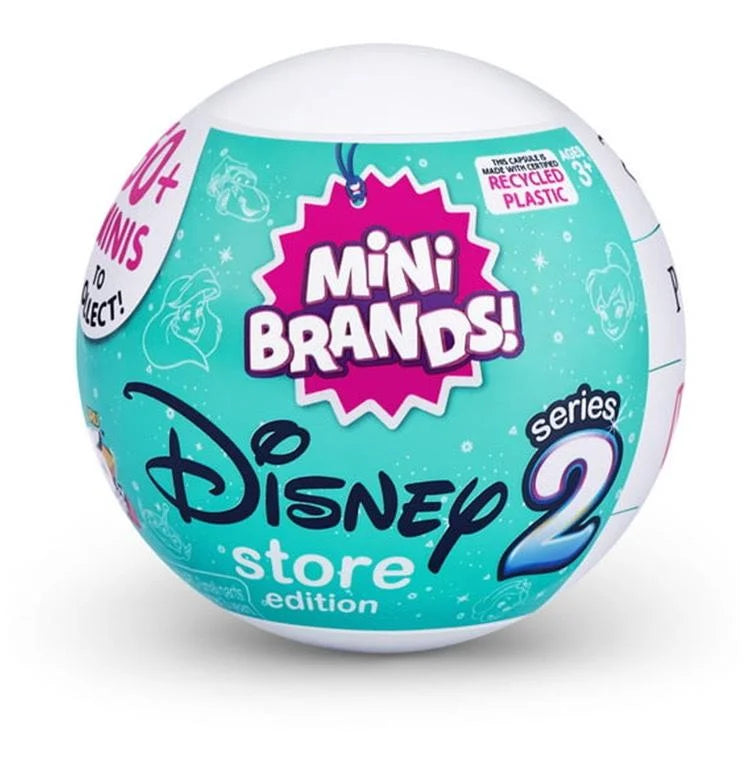 Disney 5 Surprise Capsule Toys Mini Brands Series 3 Mystery Blind Box Fashion Surprise Ball Cartoon Figures Collectible Toys Beauty World Shop