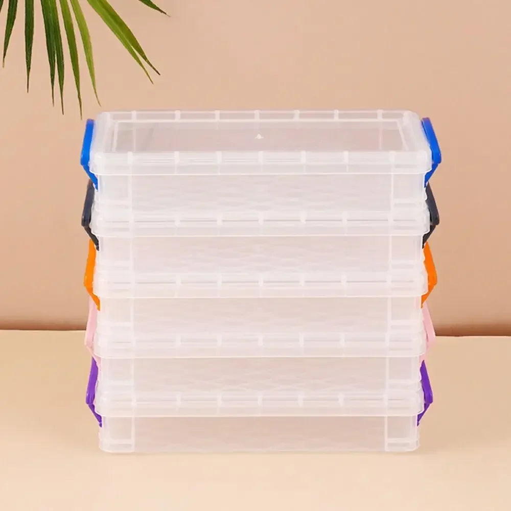 3/6-layer Paintbrush Box Watercolor Detachable Pen Storage Box Color Multi-function Stationery Organizer School Supplies Beauty World Shop