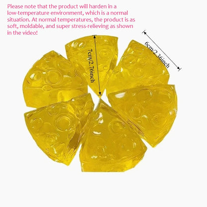 Squishy Honey Cheese Square Fidgets Toys Super Soft Mochi Cheese Squeeze Toy Funny Anti-stress Sensory Toy for Kids Adults Beauty World Shop