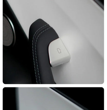 For Tesla Model 3 Highland Model Y Juniper/Launch 2025 Car Open Door Button Stickers 4X Handle Cover Interior Protection Trim Beauty World Shop