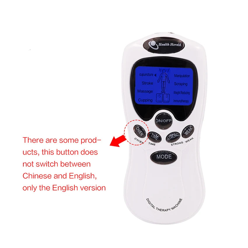 Tens Unit Electrode Acupuncture Electric Digital Therapy Massageador Machine Pulse Body Slimming Massager Apparatus Health Care Beauty World Shop