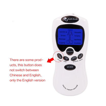 Tens Unit Electrode Acupuncture Electric Digital Therapy Massageador Machine Pulse Body Slimming Massager Apparatus Health Care Beauty World Shop