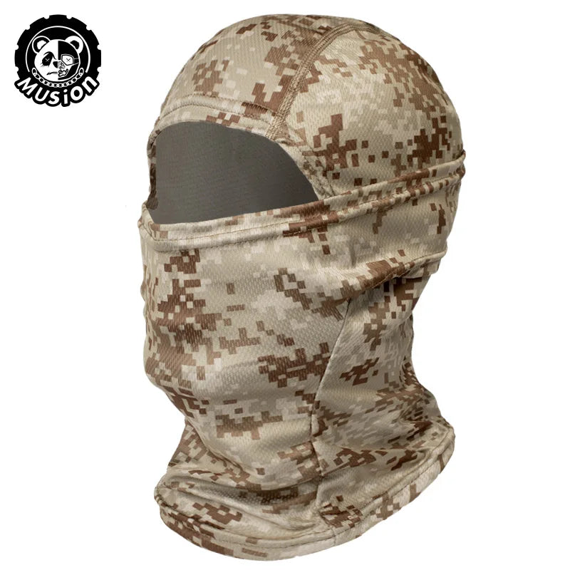 MusionTactical Balaclava Full Face Mask Quick-dryHiking Cycling Camping Hunting AirsoftHood Cap Bike Head Cover Summer Men Women Beauty World Shop
