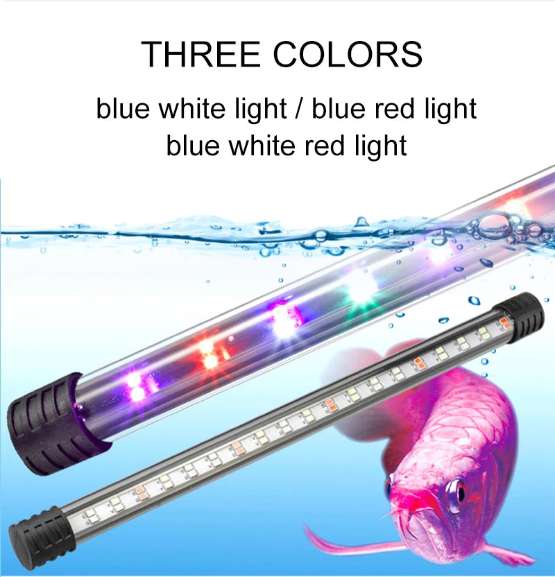 Waterproof LED Aquarium Light Fish Tank Underwater Lamp Clip Light Aquariums Decor Lighting Submersible Lamp Plant Grow 220-240V Beauty World Shop