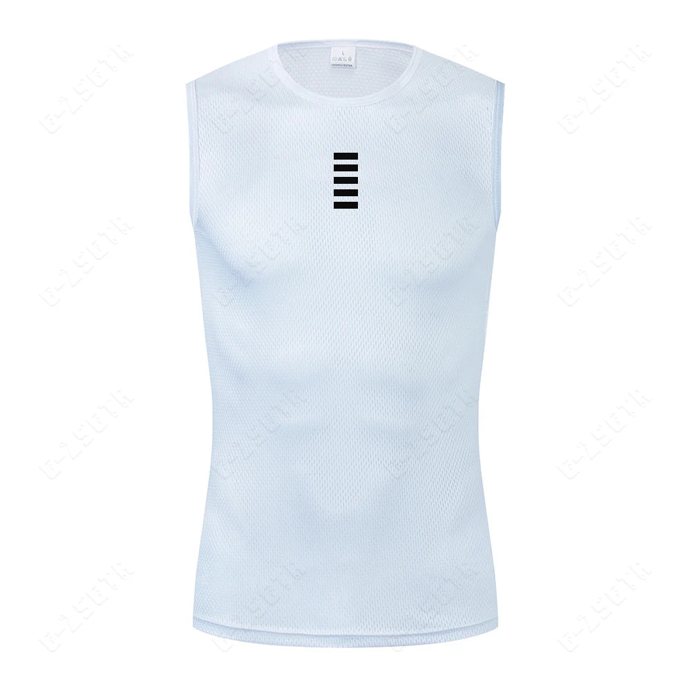 Cycling Base Layer Reflective Underwear White Cycling Jersey Sport Vest Men Undershirt Quick Dry Elastici Vest Road Bike Jersey Beauty World Shop