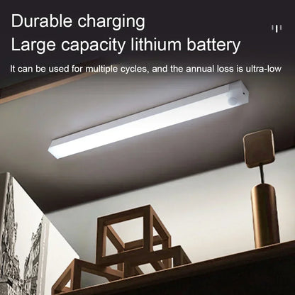 LED Bar Lights USB Rechargeable Motion Sensor Night Light Portable Induction Cabinet Light for Kitchen Room for Wardrobe Hallway Beauty Fashion