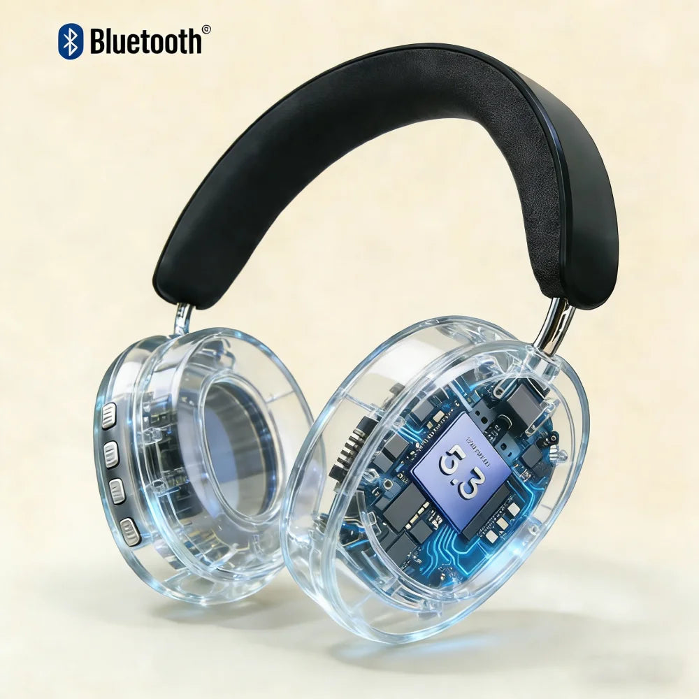 TD-20 Wireless Headphone 3D Spatial Audio Earphone Bluetooth 5.3 Headset 40mm Driver Over Ear Headphone 24H for Mobile Phone PC Beauty World Shop