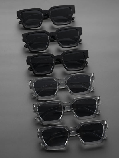 1/2 PC S Classic Fashion Square Plastic Frame Women Sunglasses For Men Daily Life Shades Eyewear Accessories. Beauty World Shop