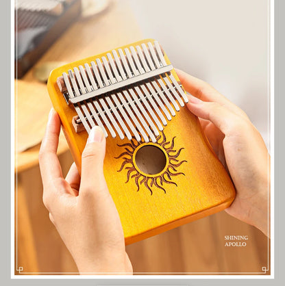 Hluru Kalimba 17 21 Key Kalimba Finger Piano Solid Maple Wood Kalimba Thumb Piano Keyboard Musical Instrument Mbira for Beginner Beauty World Shop
