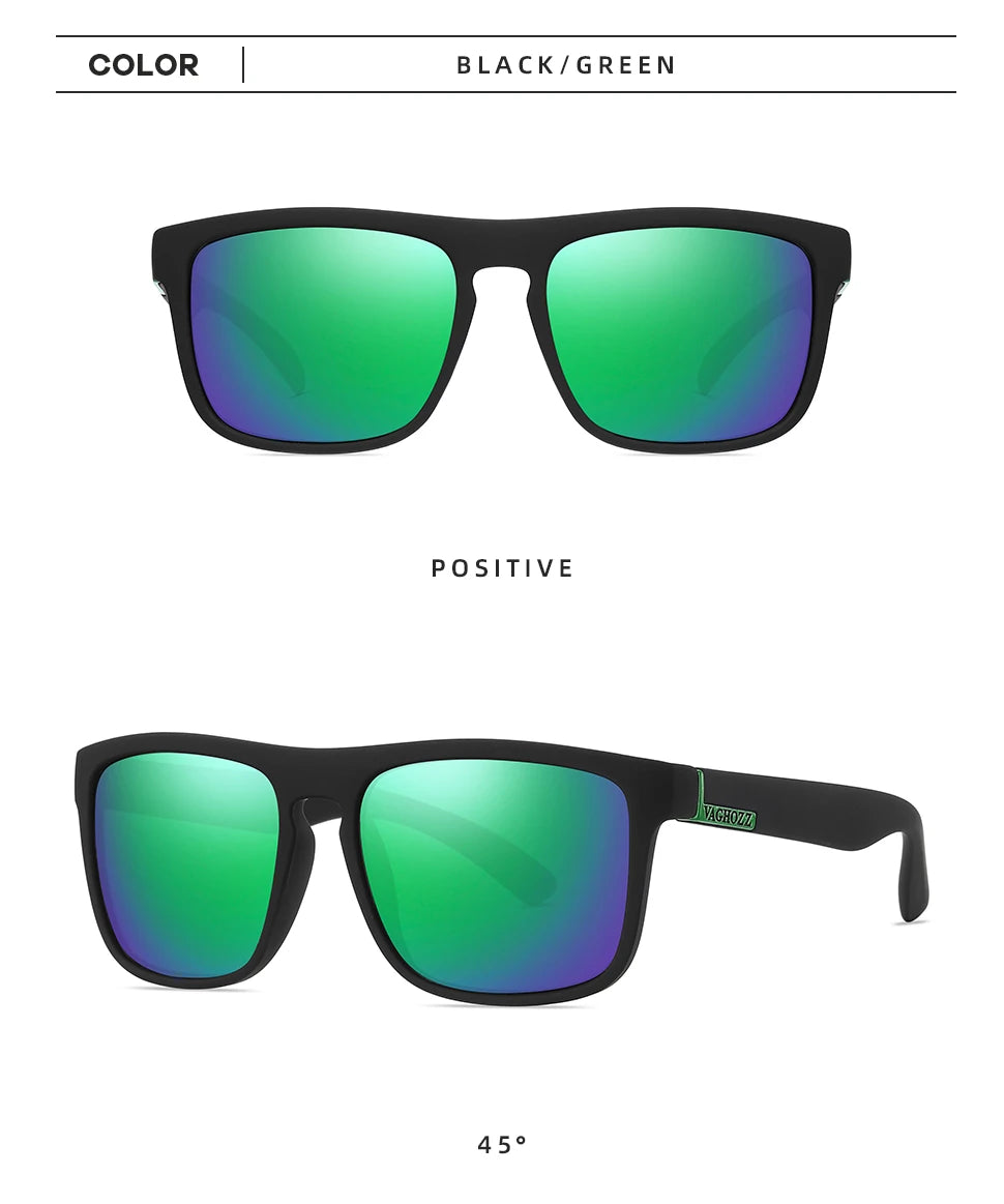 VAGHOZZ Brand Classic Sunglasses Men UV400 Fishing Sun Glasses Women Square Outdoor Male Sport Eyewear Driving Shades Beauty World Shop