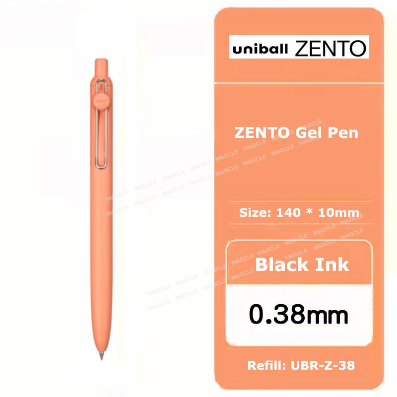 uniball ZENTO Standard 0.38/0.5mm Gel Pens,Water-Based Smooth Writing Roller Ball Pens Fit for a variety of occasions Stationery Beauty World Shop