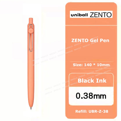 uniball ZENTO Standard 0.38/0.5mm Gel Pens,Water-Based Smooth Writing Roller Ball Pens Fit for a variety of occasions Stationery Beauty World Shop