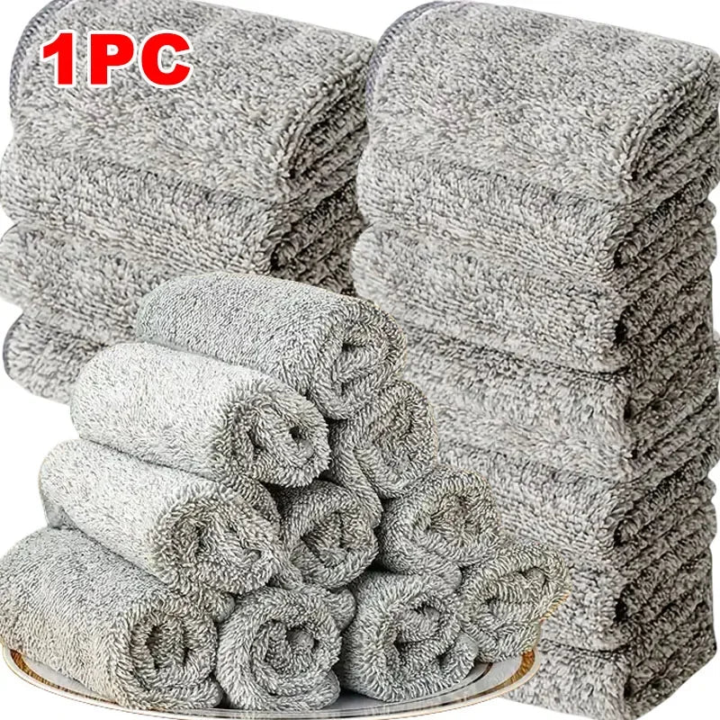 Microfiber Cleaning Cloths for Bicycle Car Kitchen Towel Absorbent Soft And Stain-removing Cloth Reusable Cleaning Towels Beauty World Shop