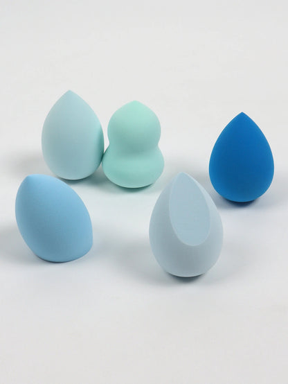 5 Bags of Beauty Eggs Makeup Sponge (Beauty Egg), Foundation Make-Up Mixed Beauty Sponge, Flawless Liquid, Cream and Powder, Mu Beauty World Shop
