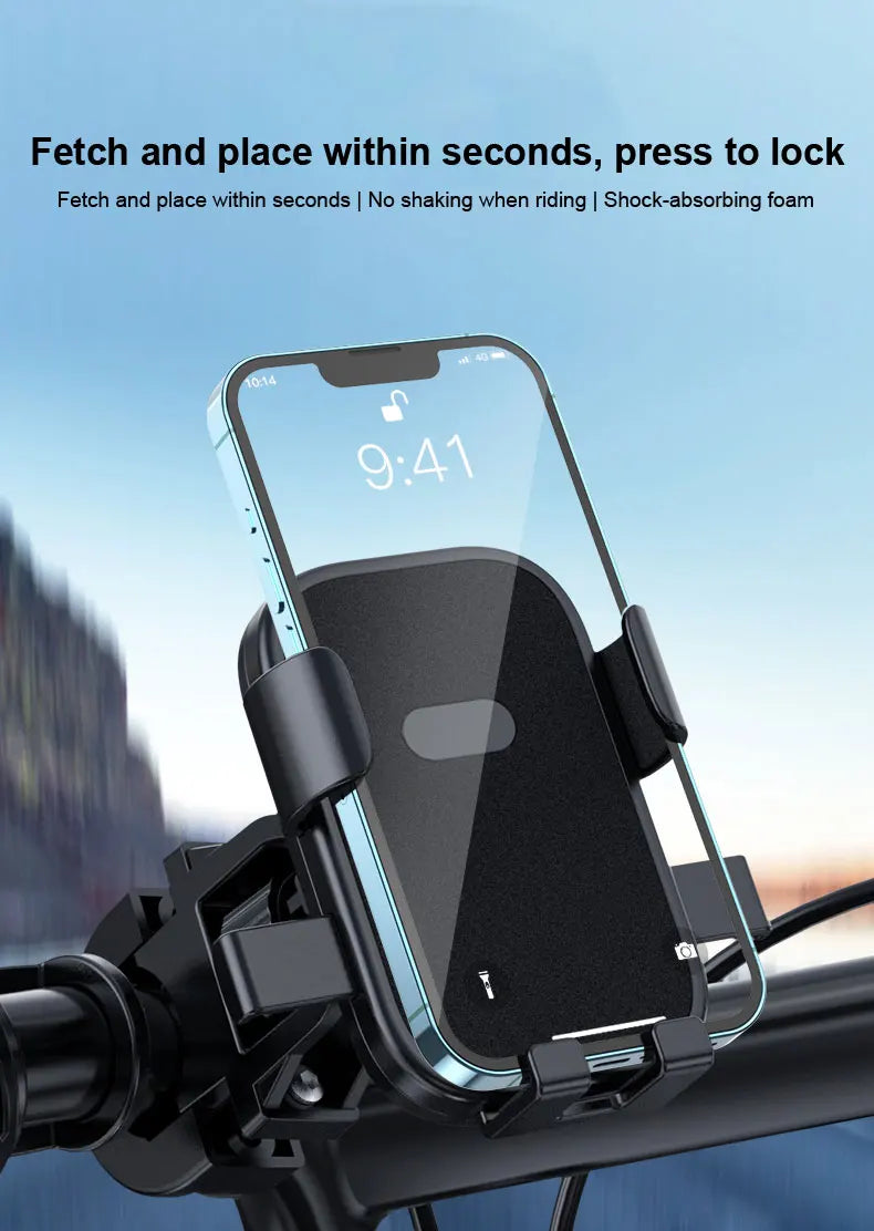 Anti-slip Phone Mount 360° Rotatable Adjustable Bike Phone Mount for Outdoor Cycling, Mountain Bike Accessories Beauty World Shop