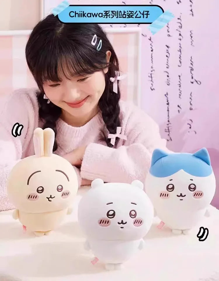 Oversized Chiikawa Series Standing Doll Plush Doll Cartoon Cute Hachiware Plush Toy High Quality Kawaii Usagi Gift Beauty World Shop