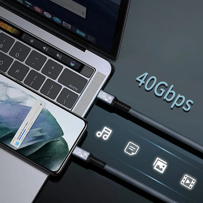 UGOURD USB4 Cable 40Gbps 240W Thunderbolt 4 Type C Fast Charging Cable Thunderbolt3 USB C to C Data Transfer Cable For EGPU Beauty World Shop
