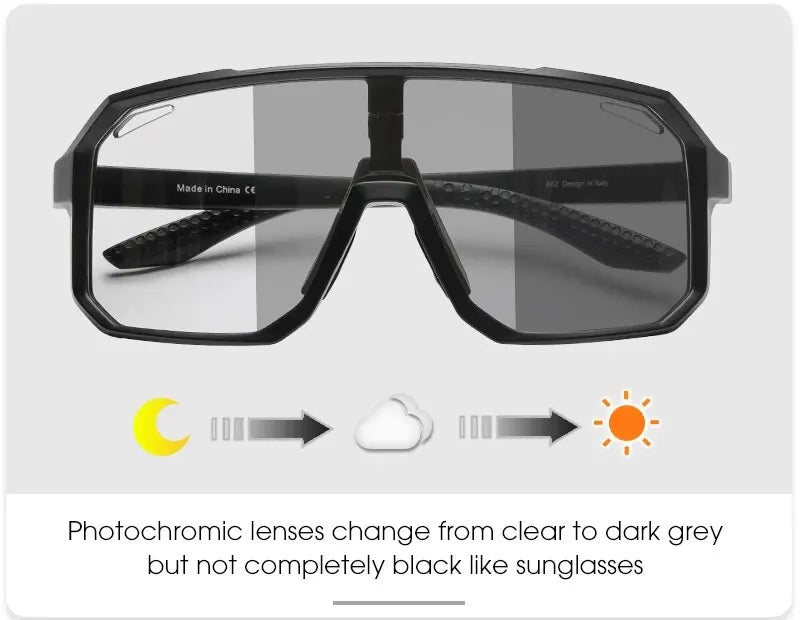Cycling Glasses Photochromic Sunglasses Men Women Mountain Bike Road Eyewear New Bicycle Riding Outdoor Sports Hiking Goggles Beauty World Shop