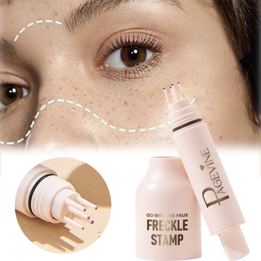 Five-point Freckle Stamp Pen Natural Simulation Instant Freckle Liquid Fake Dot Spot Comb Seal Waterproof Quick Dry Makeup Tool Beauty World Shop