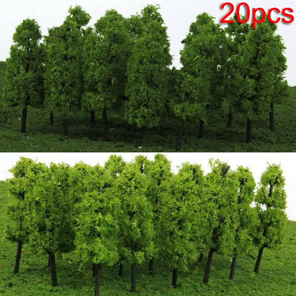 10/20/30pcs Fake Trees Artificial Miniature Tree Scenery Railroad Decoration Building Landscape Accessories DIY Diorama Garden Beauty World Shop